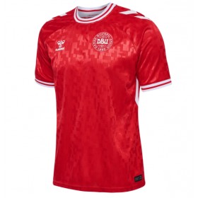 Herren Fußballbekleidung Dänemark Heimtrikot EM 2024 Kurzarm